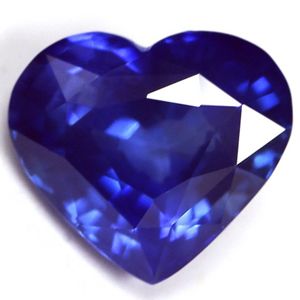 Szafir 3,35 ct, niebieski, szlif serce