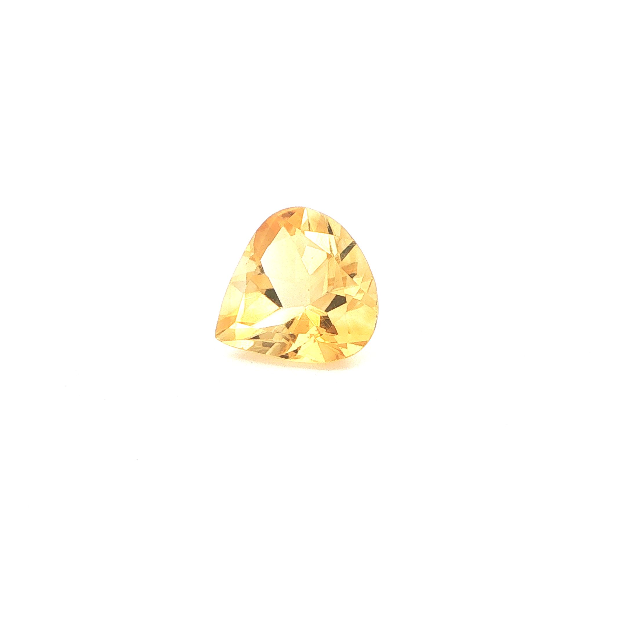 5.7 ct Pear citrine