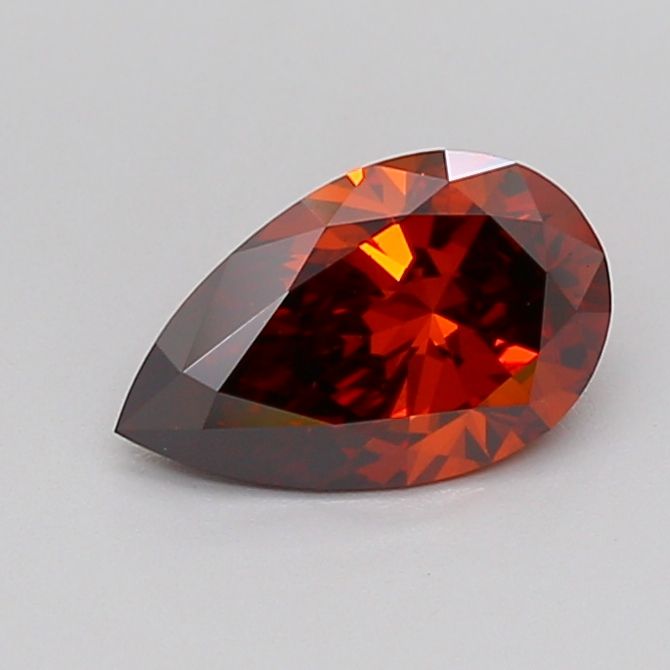 1.08 CT Fancy Vivid Brownish Orange PEAR