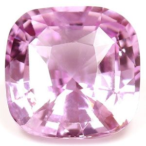 Szafir 2,30 ct, różowy, szlif cushion