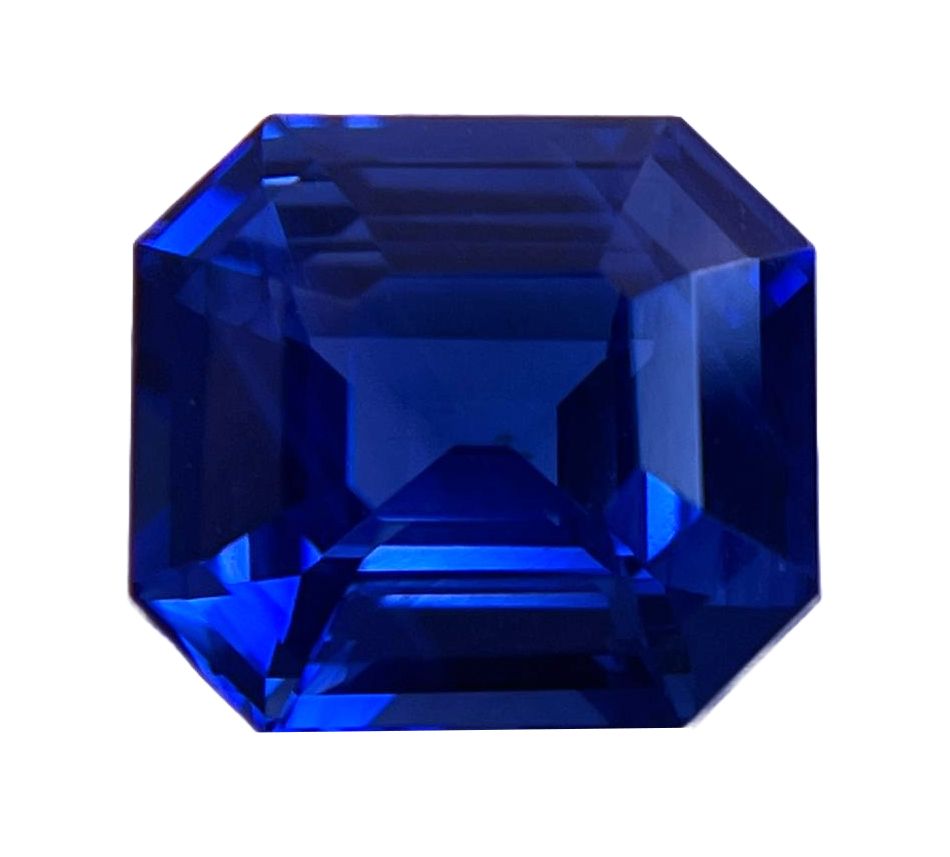 SAPPHIRE FACETED 3.58ct BLUE Blue EC SRILANKA HEATED