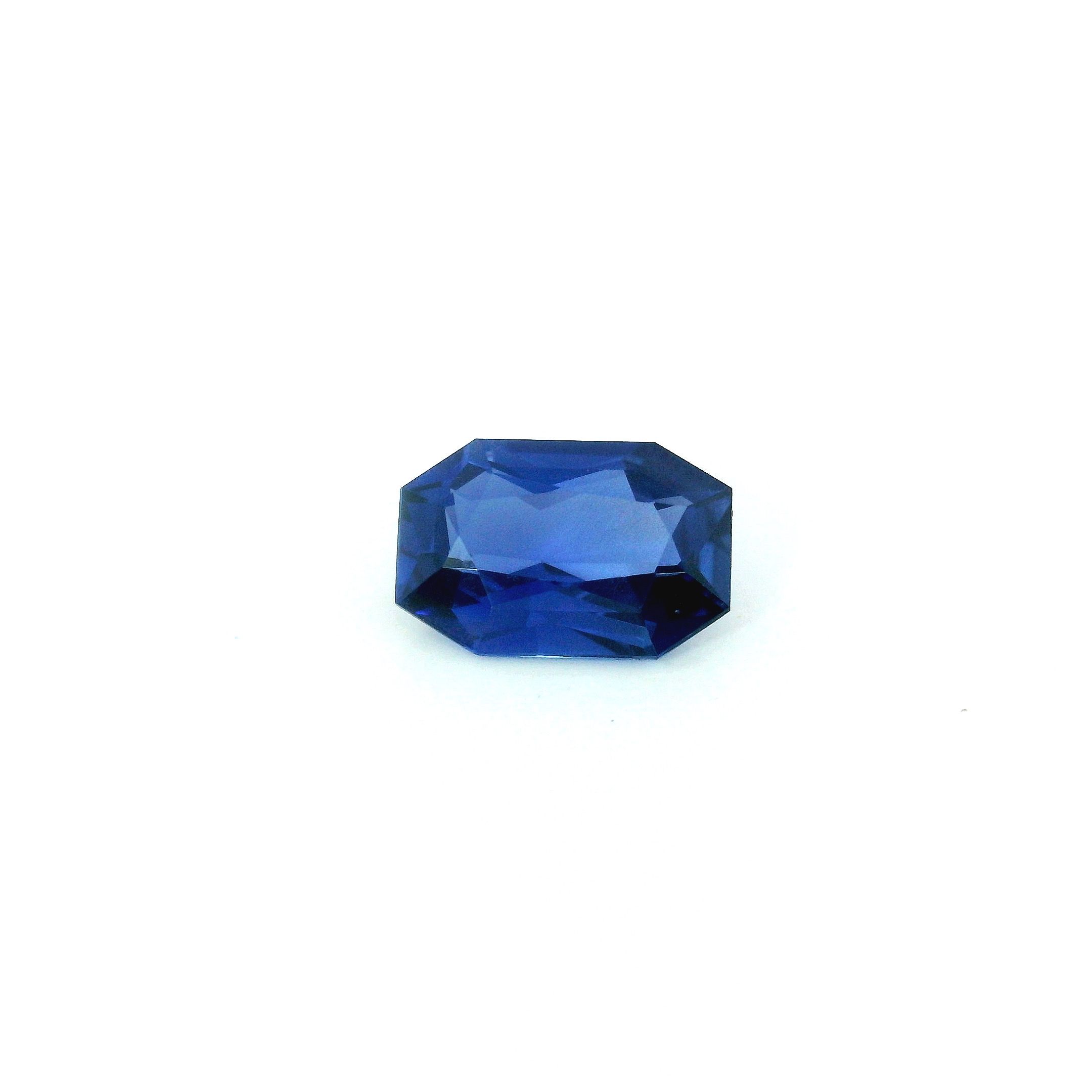Szafir 1,14 ct, niebieski, szlif ośmiokątny