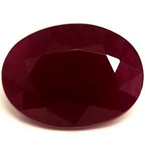 Rubin 1,98 ct, czerwony, szlif owalny