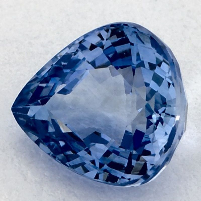 Szafir 1,36 ct, niebieski, szlif gruszka