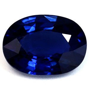 Szafir 1,50 ct, niebieski, szlif owalny