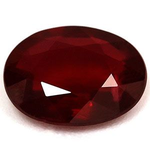 Rubin 1,16 ct, czerwony, szlif owalny