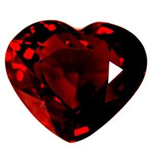 Rubin 2,03 ct, czerwony, szlif serce