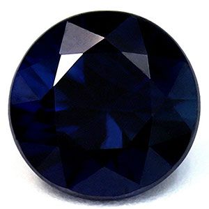 Szafir 1,19 ct, niebieski, szlif okrągły