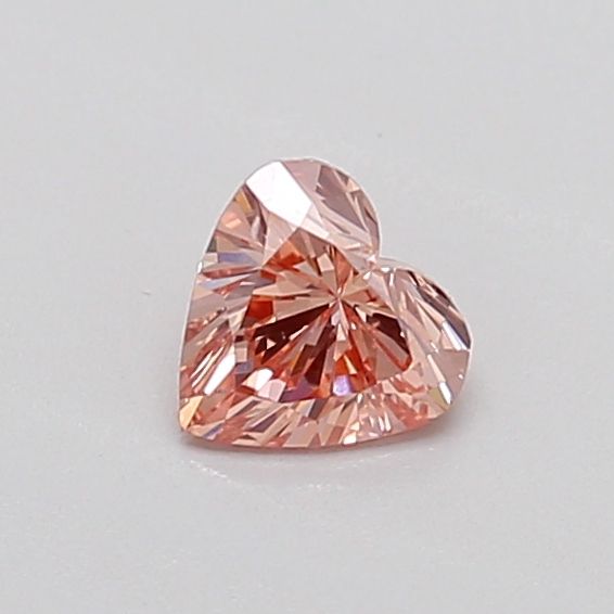0.3 CT Fancy Orange HEART