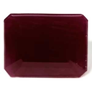 Rubin 11,11 ct, czerwony, szlif szmaragdowy