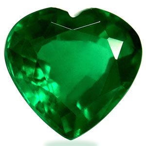 Szmaragd 2,98 ct, zielony, szlif serce