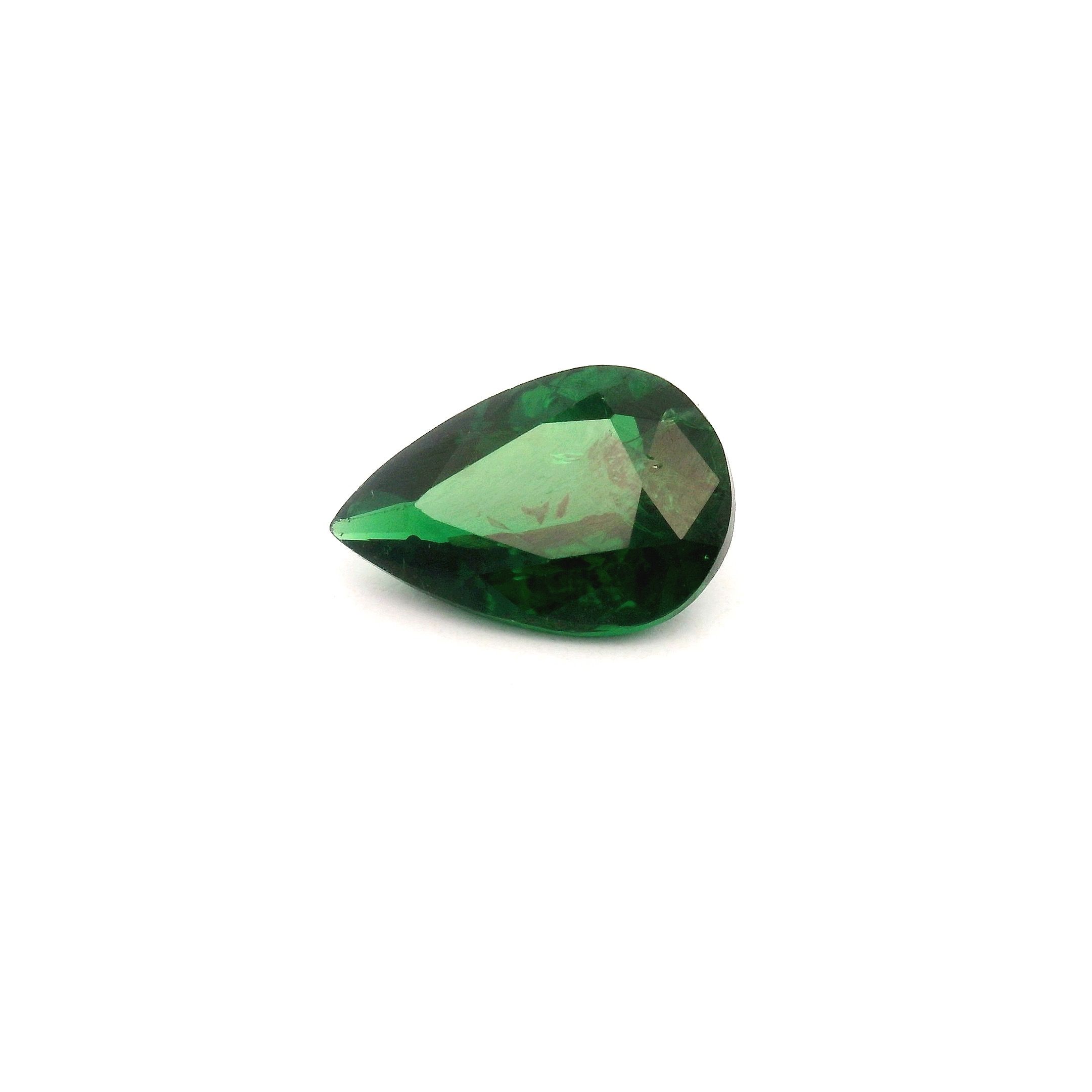 GARNET FACETED 1.52ct GREEN Deep green SI KENYA NONE