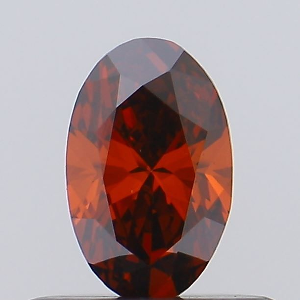 0.39 CT Fancy Vivid Red OVAL