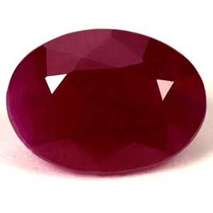 Rubin 1,89 ct, czerwony, szlif owalny