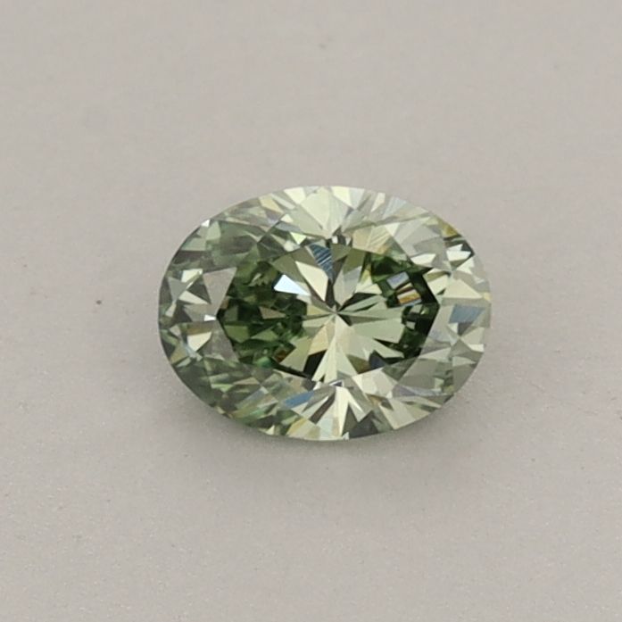 0.36 CT Fancy Vivid Green OVAL