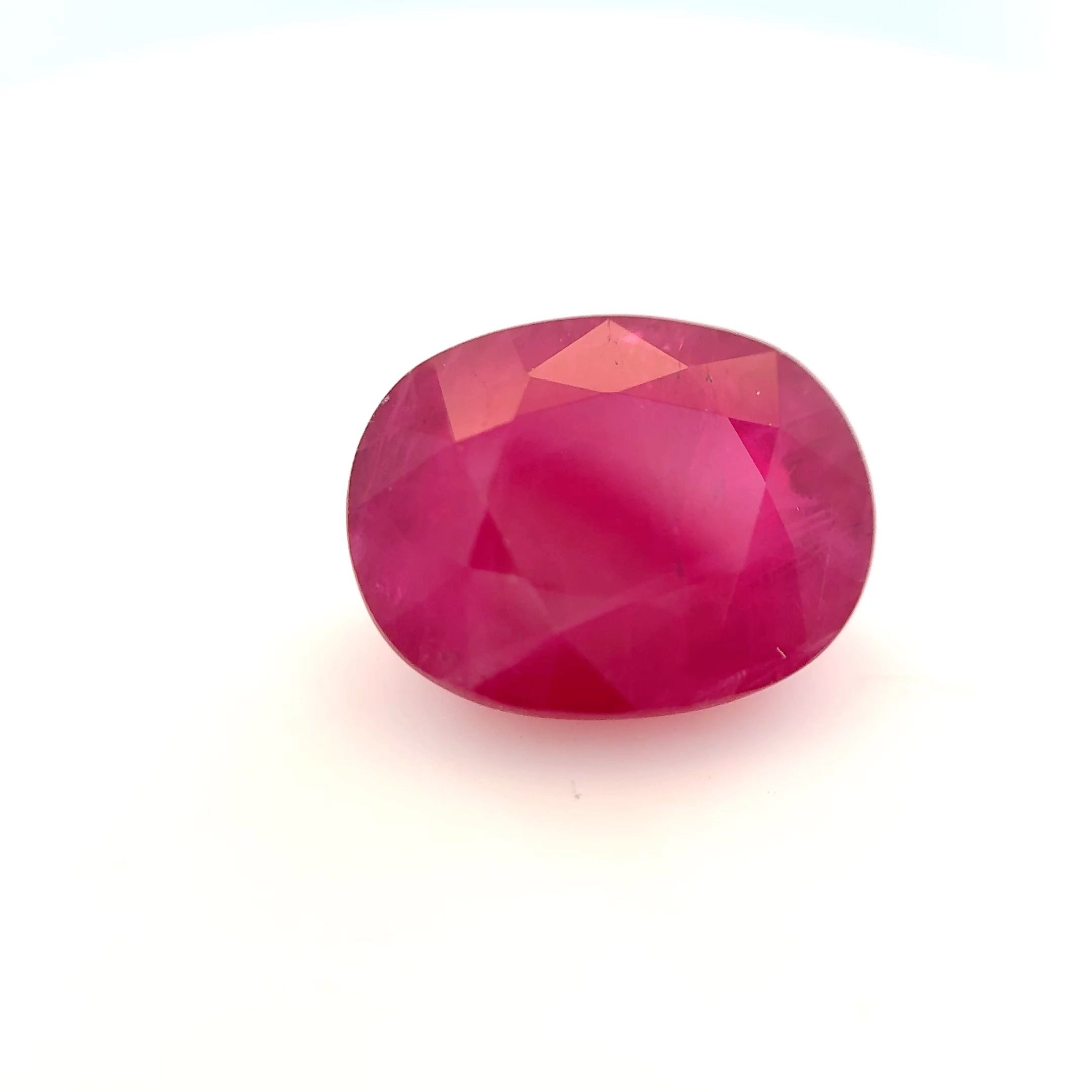 RUBY FACETED 3.12ct RED Medium EC THAILAND HEATED