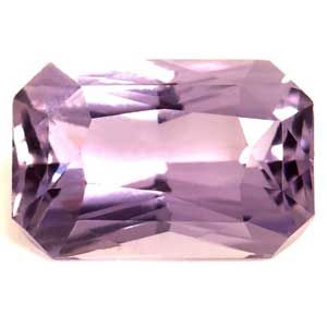 Szafir 1,27 ct, purpurowy, szlif szmaragdowy