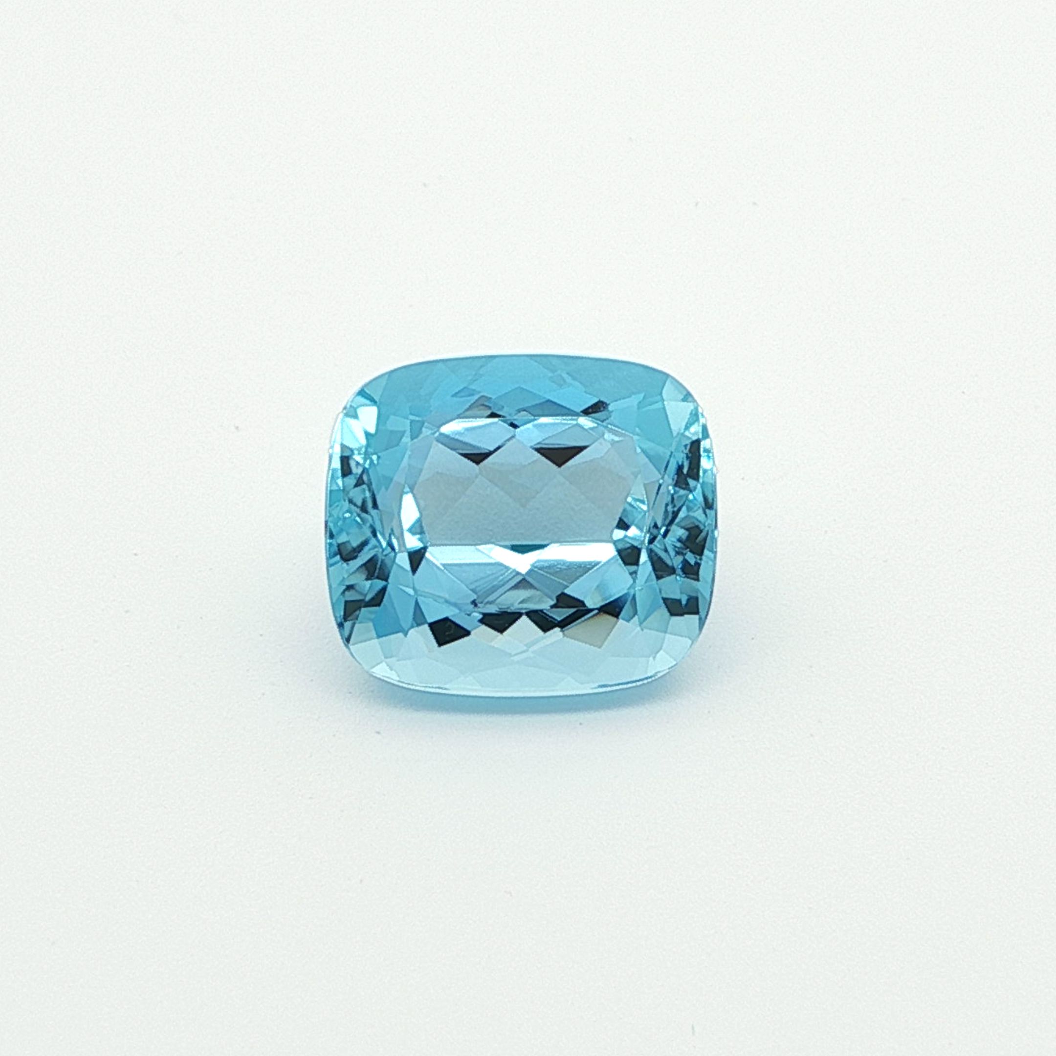 Akwamaryn 7,24 ct, niebieski, szlif radiant