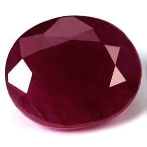 Rubin 3,68 ct, czerwony, szlif owalny