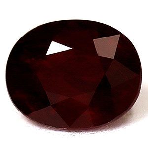 Rubin 1,37 ct, czerwony, szlif owalny