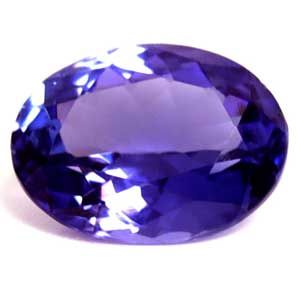 Tanzanit 1,79 ct, niebieski, szlif owalny