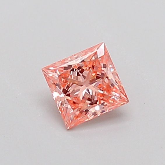 0.3 CT Fancy Orangey Pink PRINCESS