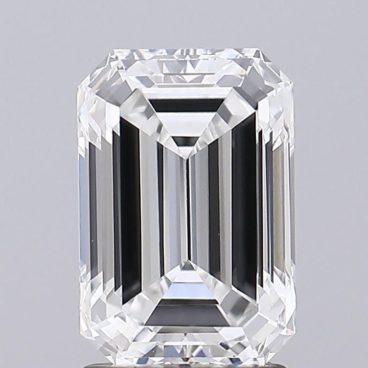 Diamant Émeraude 2.08 ct - Couleur E - Pureté VVS2