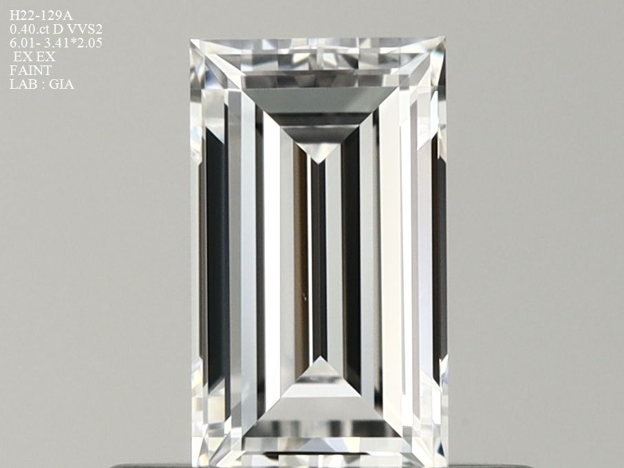 Prírodný diamant bageta,...