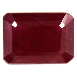 Rubin 3,19 ct, czerwony, szlif szmaragdowy