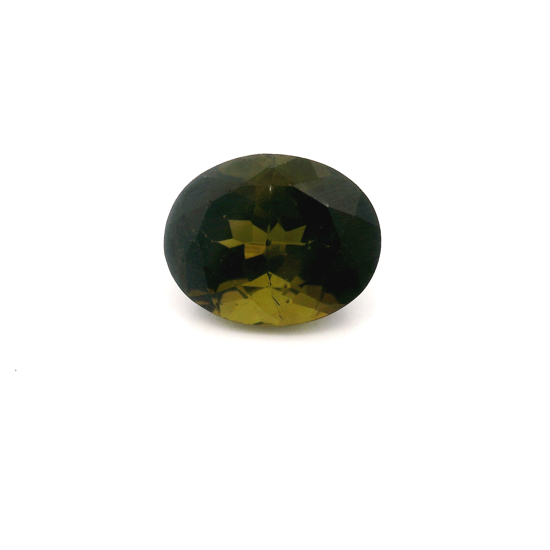 Turmalin 2,52 ct, zielony, szlif owalny