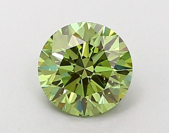 0.7 CT Fancy Vivid Green ROUND