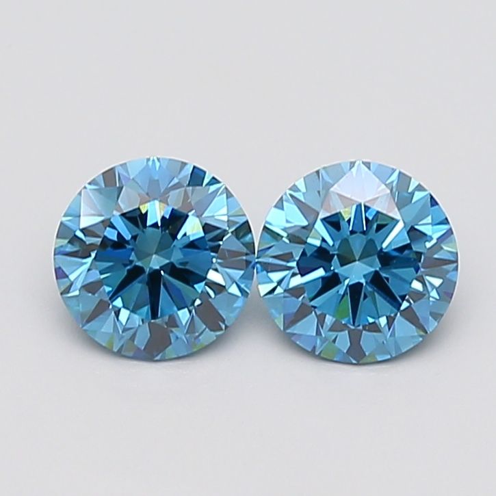 1.1 CT Fancy Vivid Blue ROUND