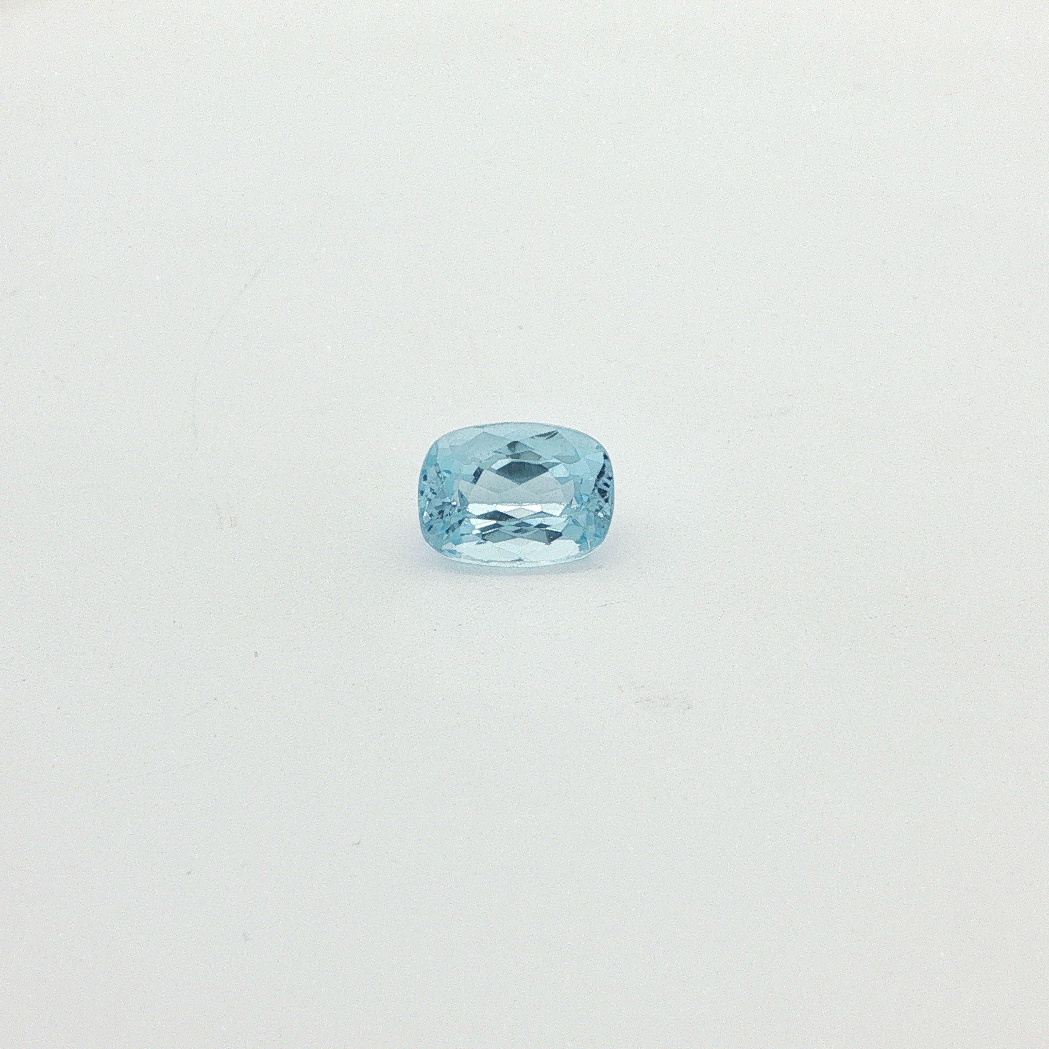 2.16 ct Cushion aquamarine