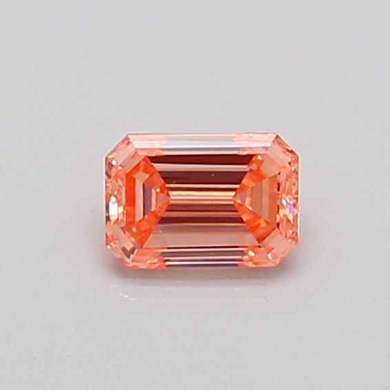 0.3 CT Fancy Intense Orangey Pink EMERALD