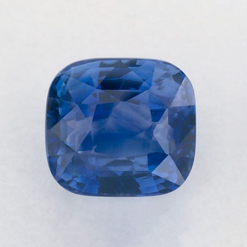Szafir 4,10 ct, niebieski, szlif cushion