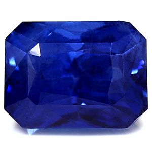 Szafir 3,15 ct, niebieski, szlif szmaragdowy