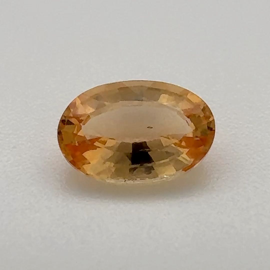 TOPAZ FACETED 0.905ct ORANGE Yellowish Orange EC BRAZIL NONE