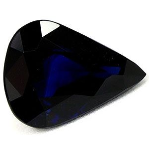 Szafir 1,03 ct, niebieski, szlif gruszka