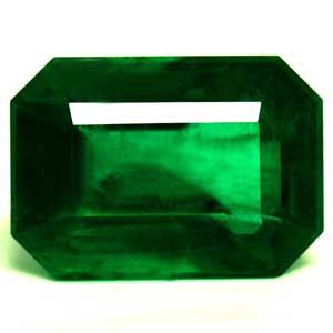 Szmaragd 2,90 ct, zielony, szlif szmaragdowy