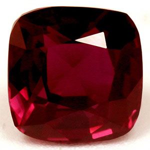 Rubin 1,10 ct, czerwony, szlif cushion
