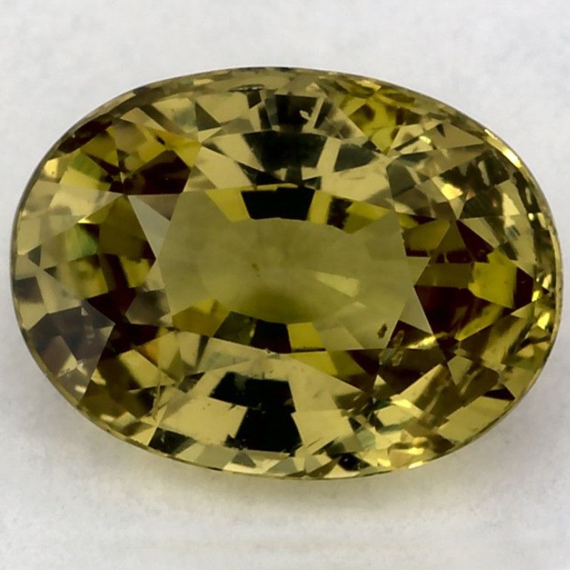 Szafir 1,54 ct, zielony, szlif owalny
