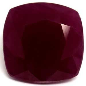 Rubin 9,95 ct, czerwony, szlif cushion