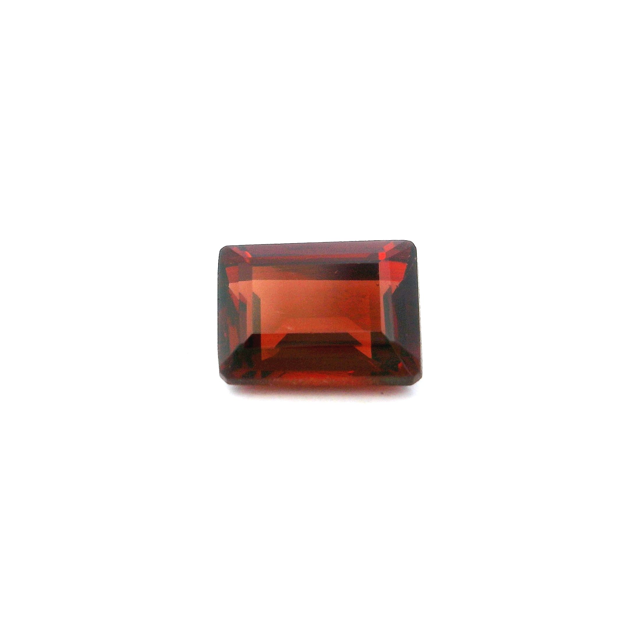 Granat 1,25 ct, czerwony, szlif prostokątny
