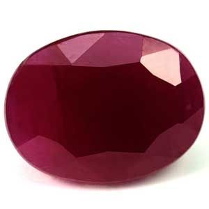Rubin 3,16 ct, czerwony, szlif owalny