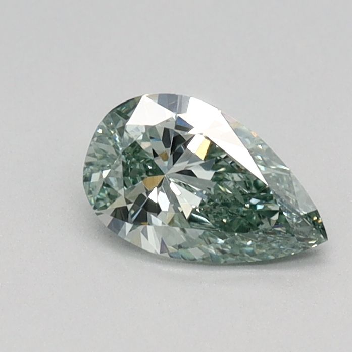 0.33 CT Fancy Vivid Green PEAR