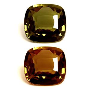 Aleksandryt 1,61 ct, zielony, szlif cushion