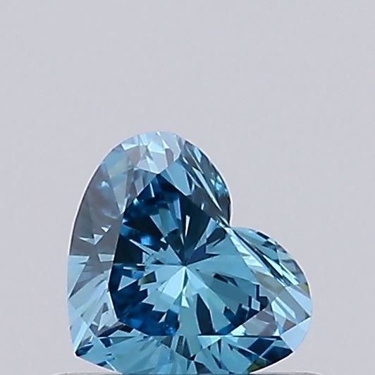0.37 CT Fancy Vivid Blue HEART