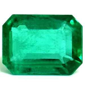 Szmaragd 1,99 ct, zielony, szlif szmaragdowy