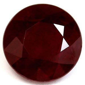 Rubin 1,72 ct, czerwony, szlif okrągły