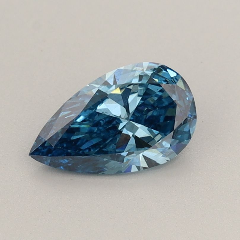 0.69 CT Fancy Vivid Blue PEAR